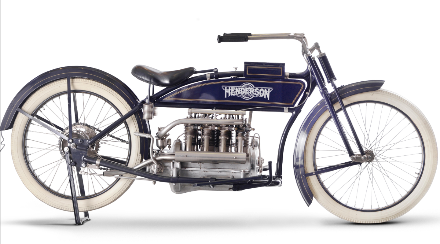 £36,800 ($56,818) - 1916 Henderson 965cc FourLot 23 at Bonhams Lonatti Collection held on 17 October, 2015Estimate: £30,000 - 40,000 ($45,000 - $60,000)