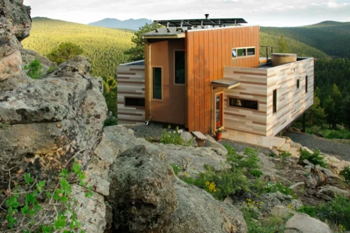 Studio H:T's Shipping Container House is, unsurprisingly, a house made partially from shipping containers - and one that operates entirely off-grid