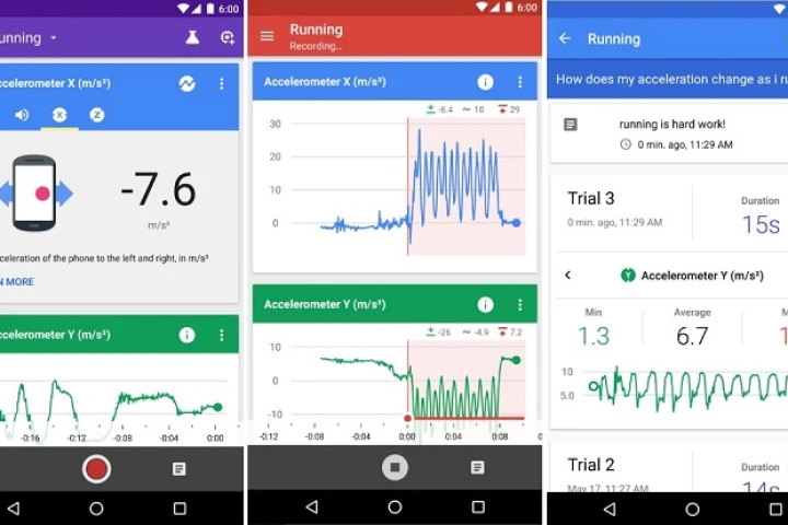 The Science Journal app