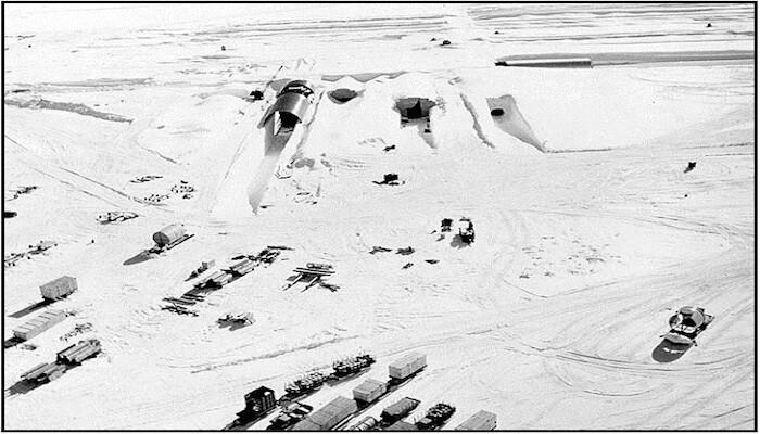 Camp Century was built into the Greenland Ice Sheet during the Cold War, and abandoned in 1967, leaving behind hundreds of thousands of liters of pollutants