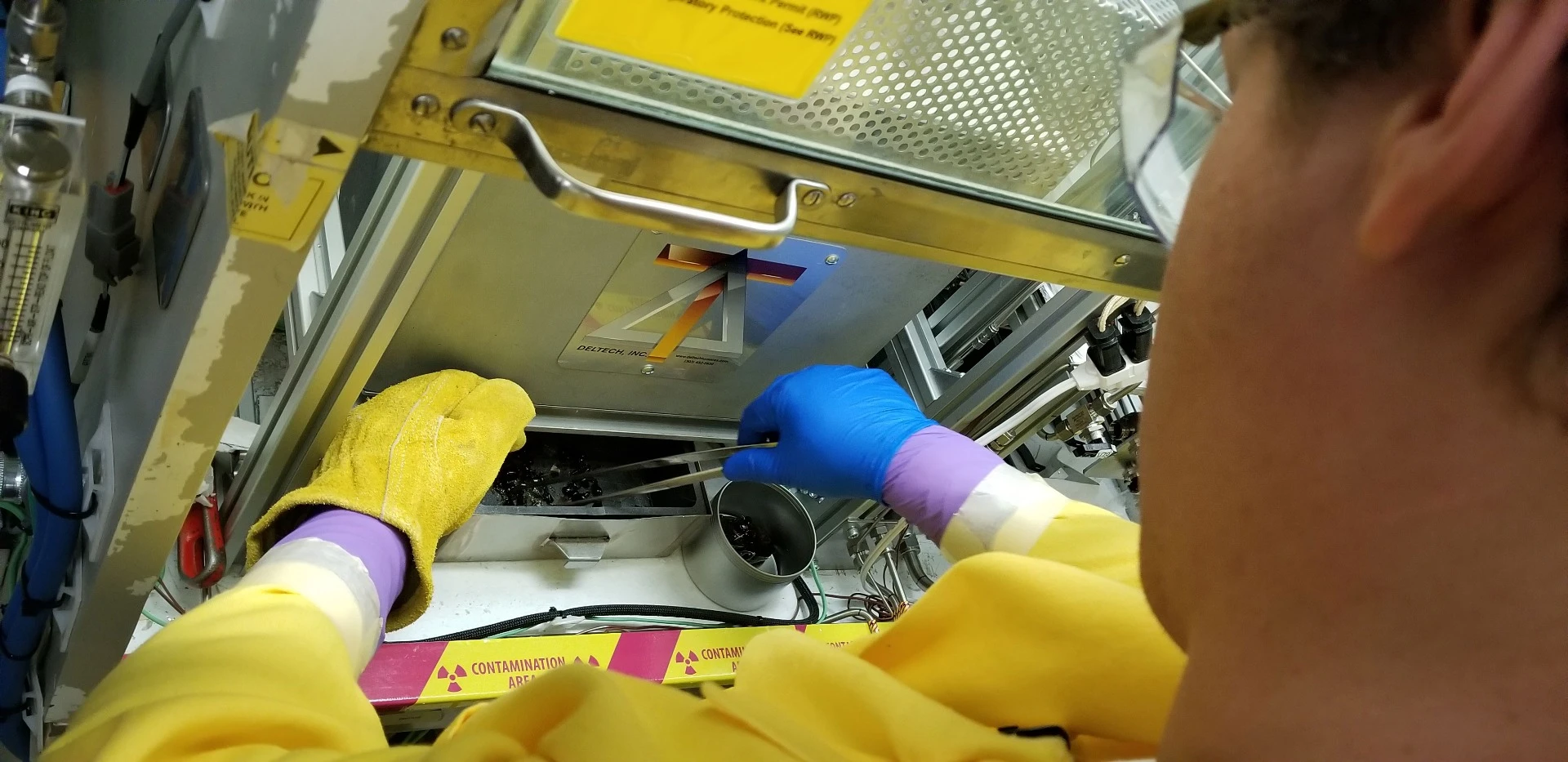 Scientists melt radioactive waste into glass in a test platform at PNNL designed to mimic a Direct Feed Low-Activity Waste system being constructed at Hanford