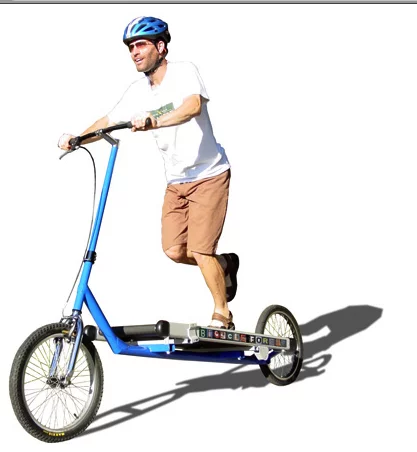 The Treadmill Bike ... for people who like the feel of a belt beneath their feet