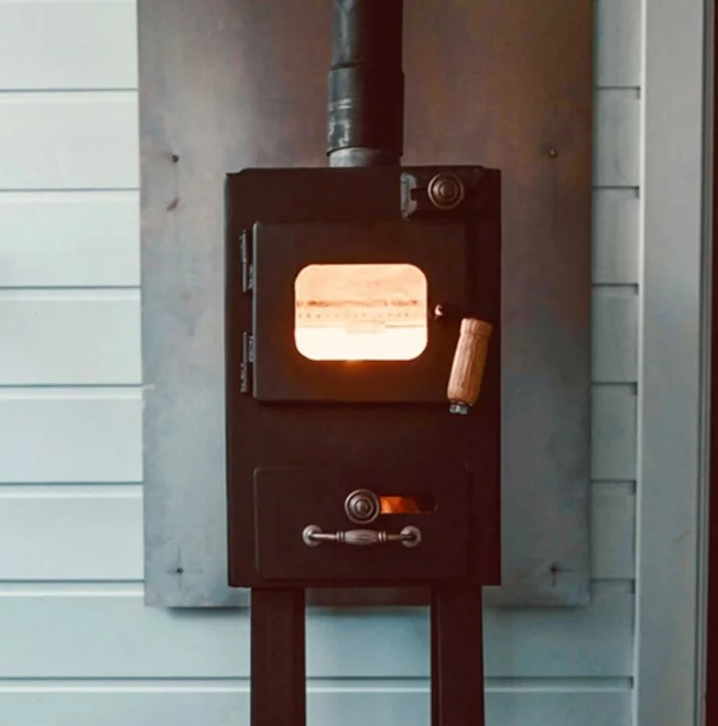 Norwegian made clean wood burning stove for heating options during the winter months