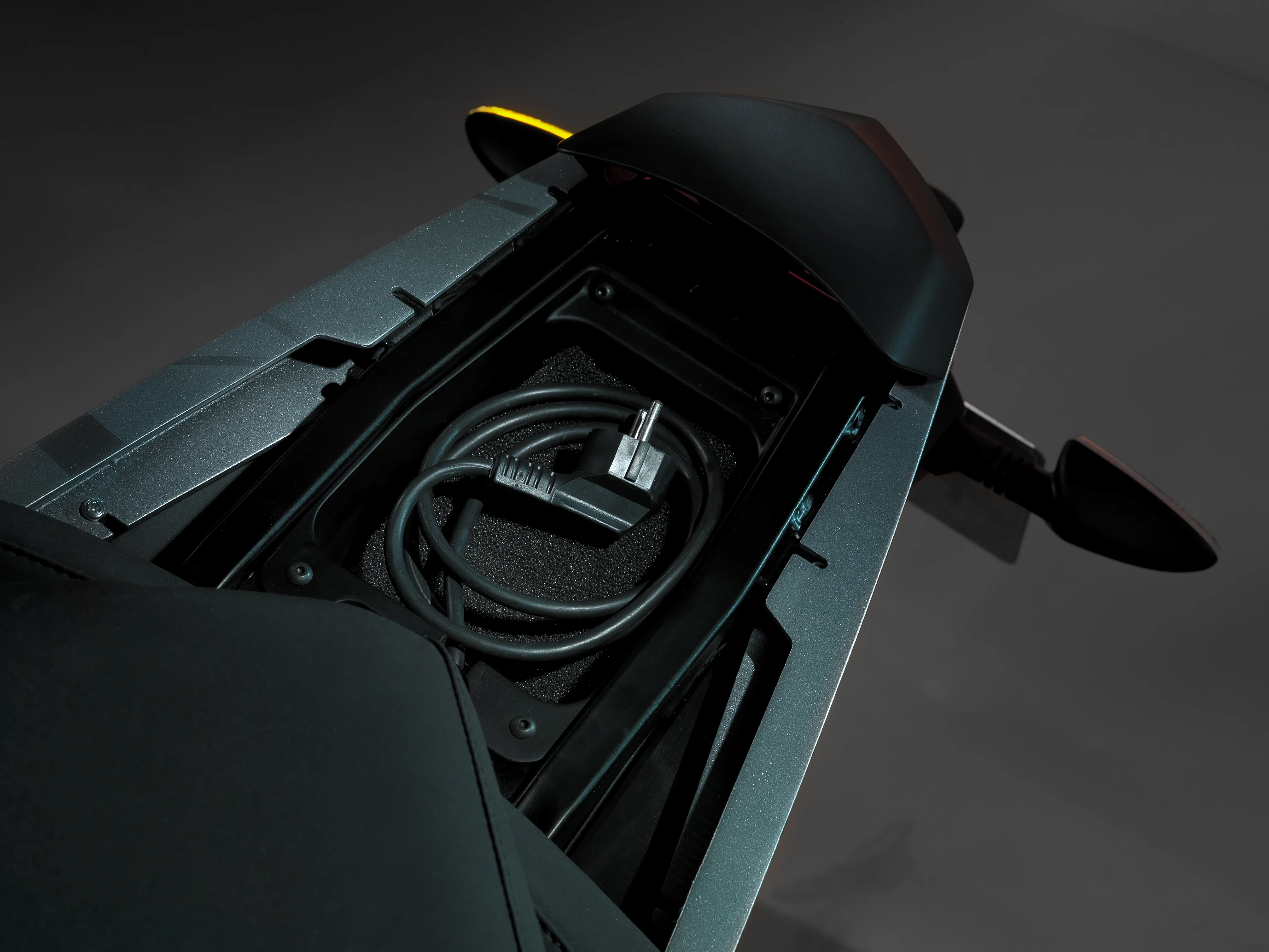 The BCN's battery can be recharged from any 220V outlet or public charging point via an onboard charger and supplied 2 meter (6.56 foot) charging cable with a Schuko plug