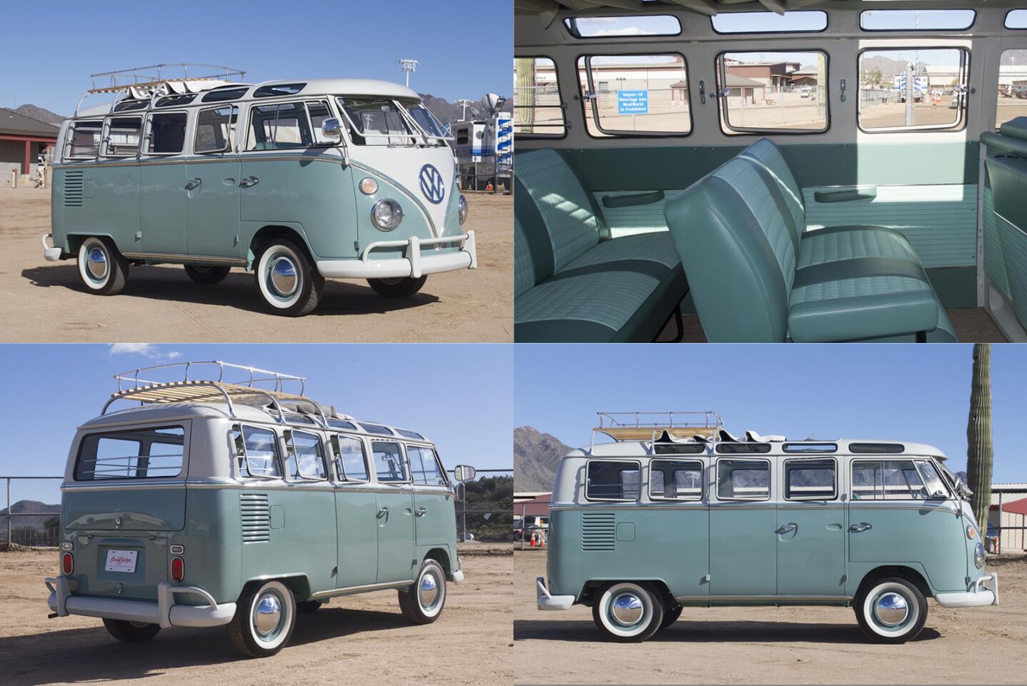 This 1967 Volkswagen 21-window Deluxe Samba fetched $123,200 at a Barrett-Jackson sale in 2015