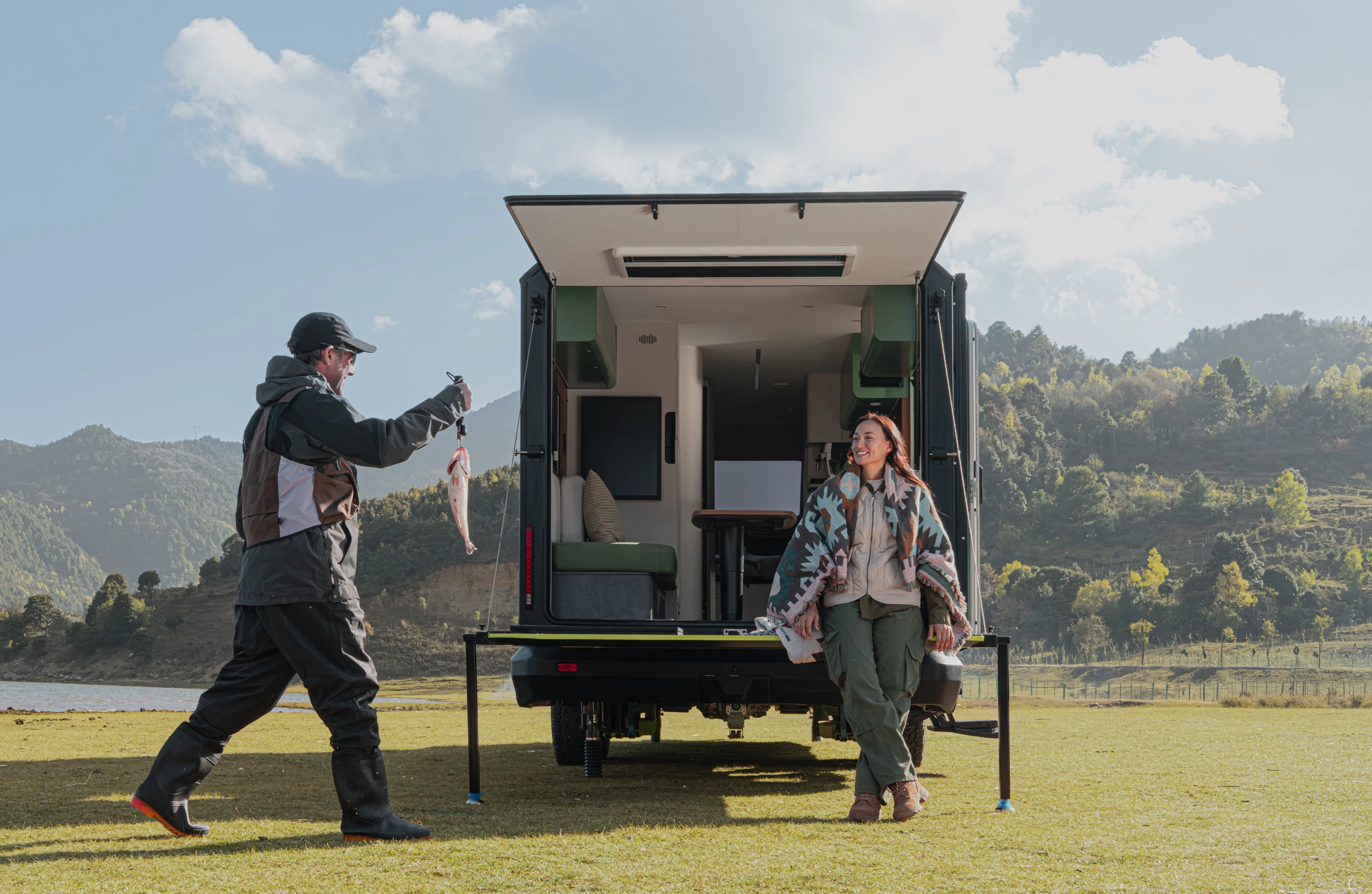 Evotrex is innovating a different style of plug-in hybrid camper