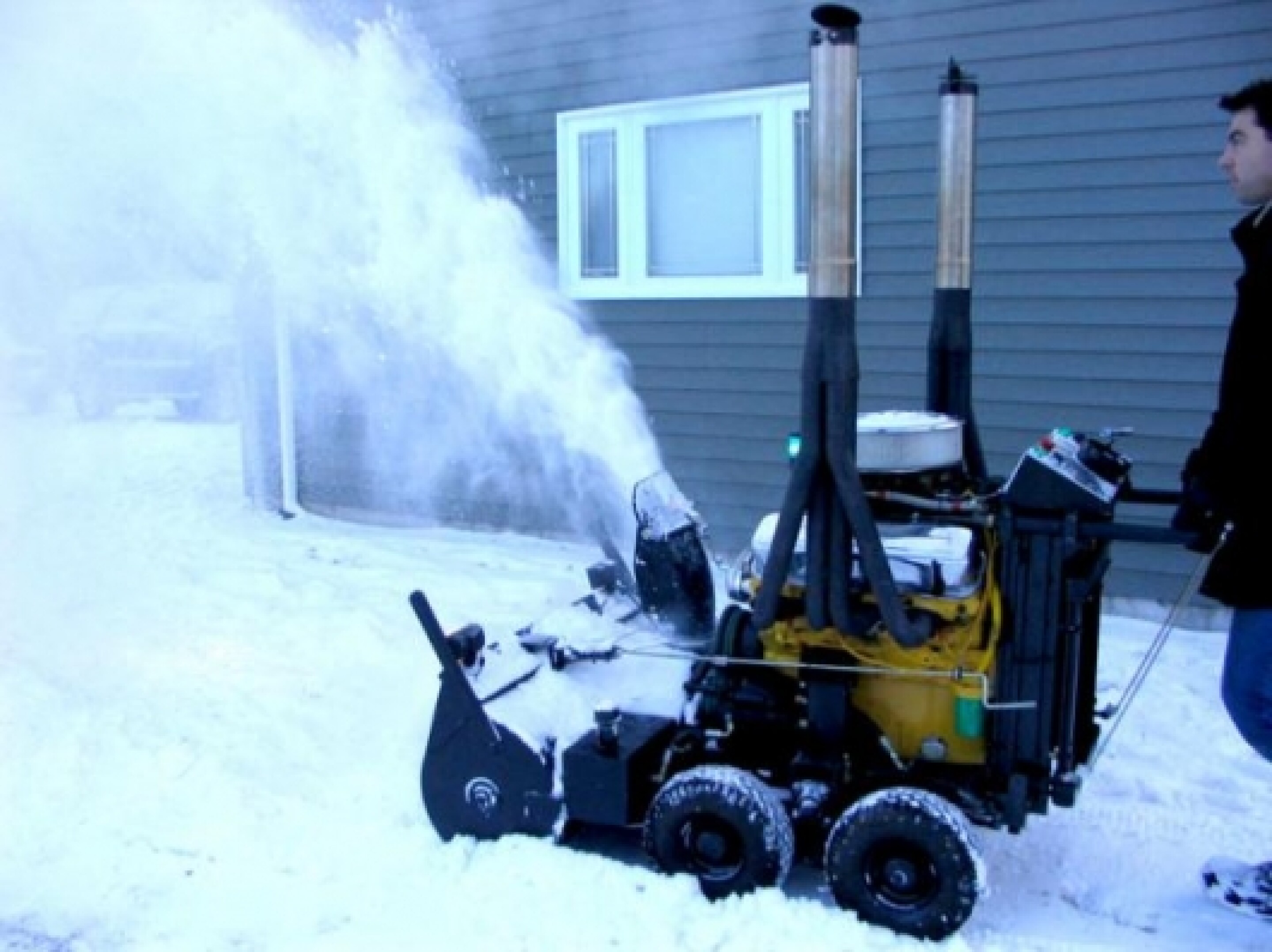 For the man with everything the V8 snowblower