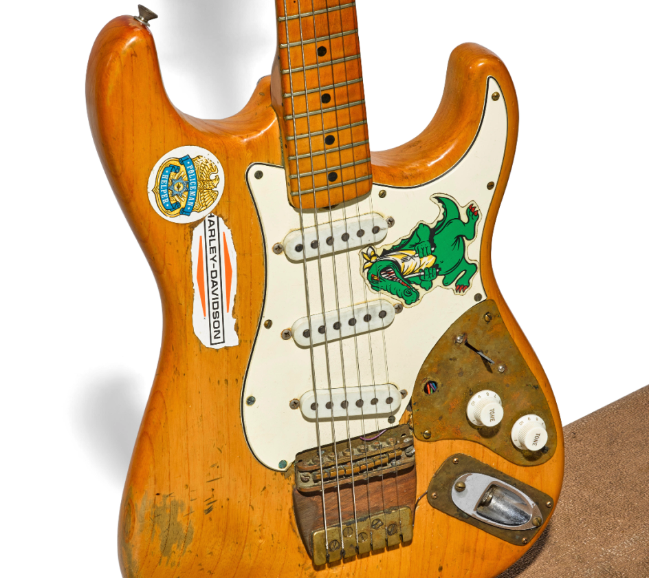 What does a rock star's favourite guitar look like? Garcia's "Alligator" looks like this