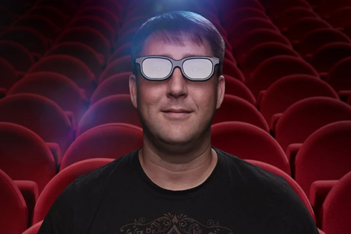 De-3D glasses convert 3D movies into 2D, for viewers who find the 3D viewing experience uncomfortable (Image: ThinkGeek)