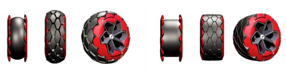 This concept is intended for use in Dakar-style endurance races, in which vehicles are required to travel both on- and off-road