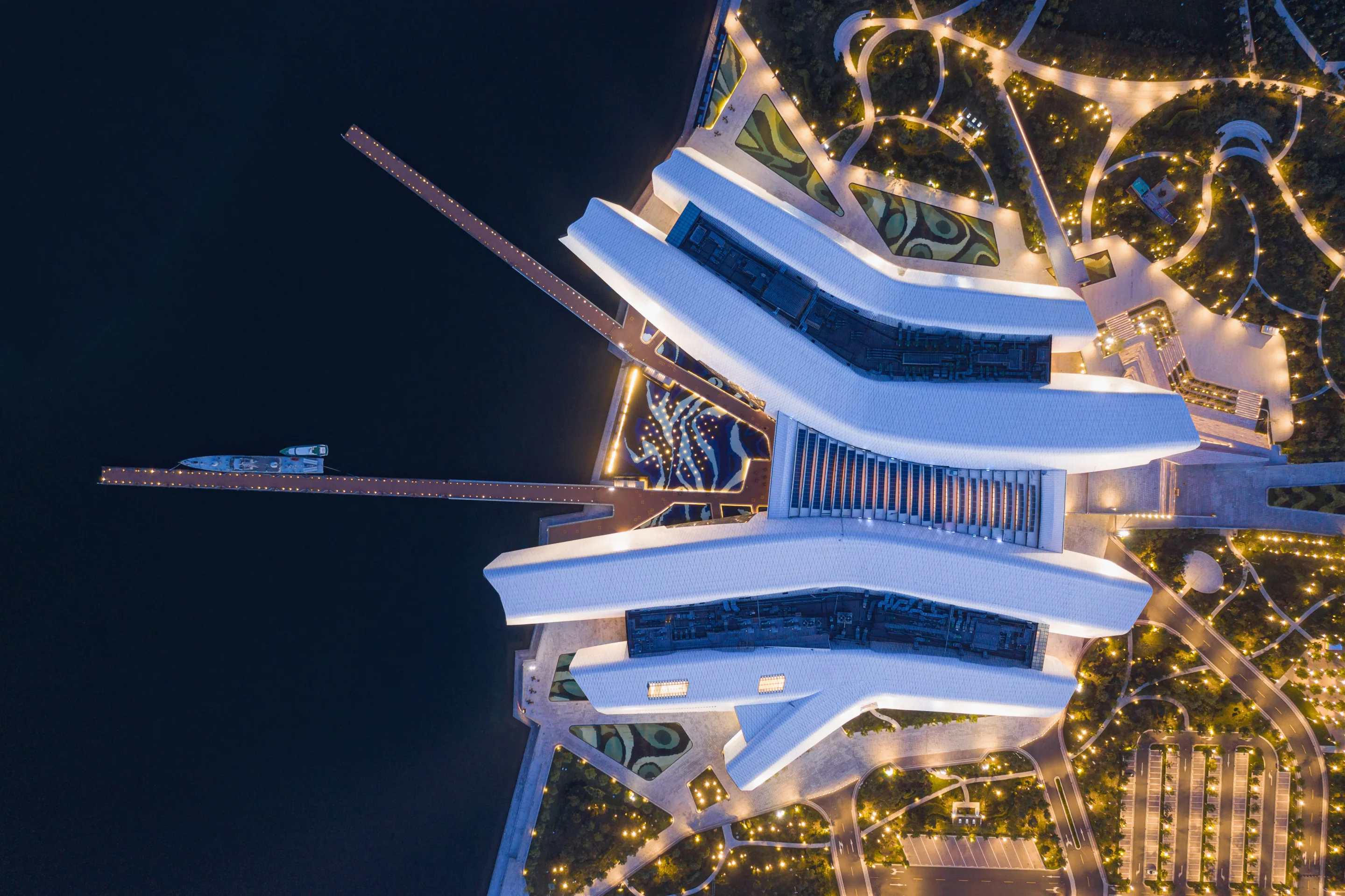 The National Maritime Museum of China measures 80,000 sq m (roughly 860,000 sq ft)