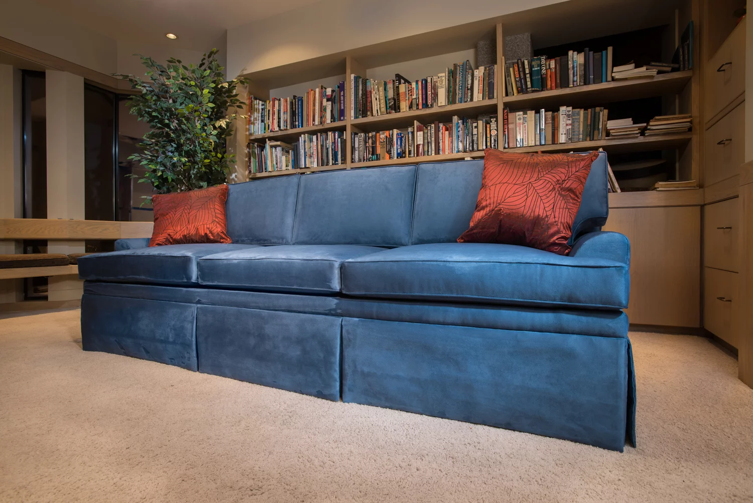 The CouchBunker is comfortable enough to act as a regular three-seat sofa or even a guest bed without giving any outward appearance of what it contains