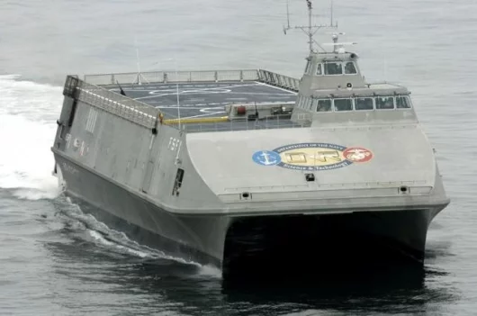 The Sea Fighter is a high-speed experimental vessel that will test a variety of technologies that will allow the U.S. Navy to operate more effectively in littoral waters.