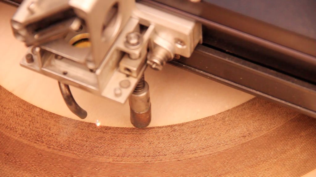According to Ghassaei, the script can be tweaked to account for various materials, cutting machines, record sizes, and turntable speeds