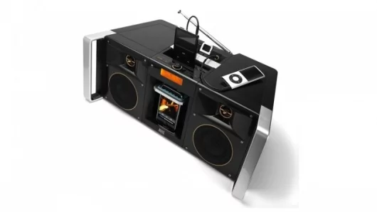 The Altec Lansing MIX boombox has three inputs for multiple music devices and plenty of extras