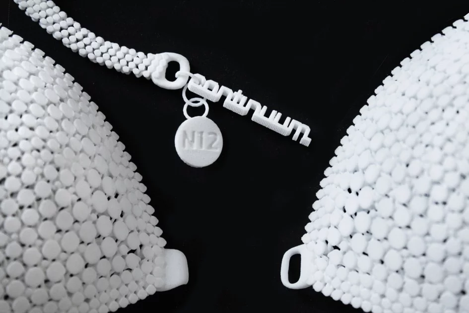 World's first 3D printed bikini by Continuum Fashion and Shapeways is available for purchase..(Photo: Ariel Efron/Shapeways)