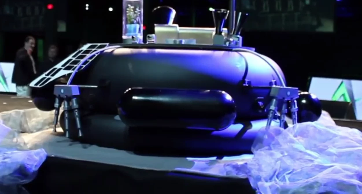 The Moon Express MX-1 rover unveiled in Las Vegas