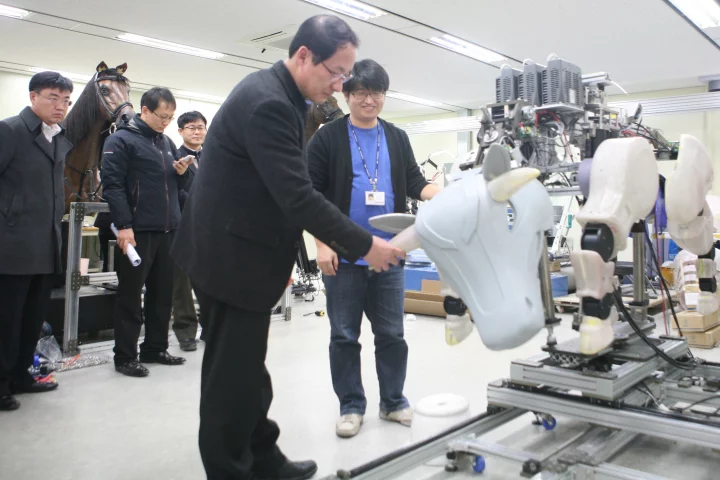 A look inside the robotic bull developed by the Korea Institute of Robot and Convergence
