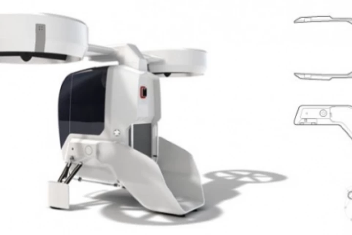 Hummel 2 seater helicopter folds up for easy storage, fits into a box trailer and can be flown on a 'sports' pilot license