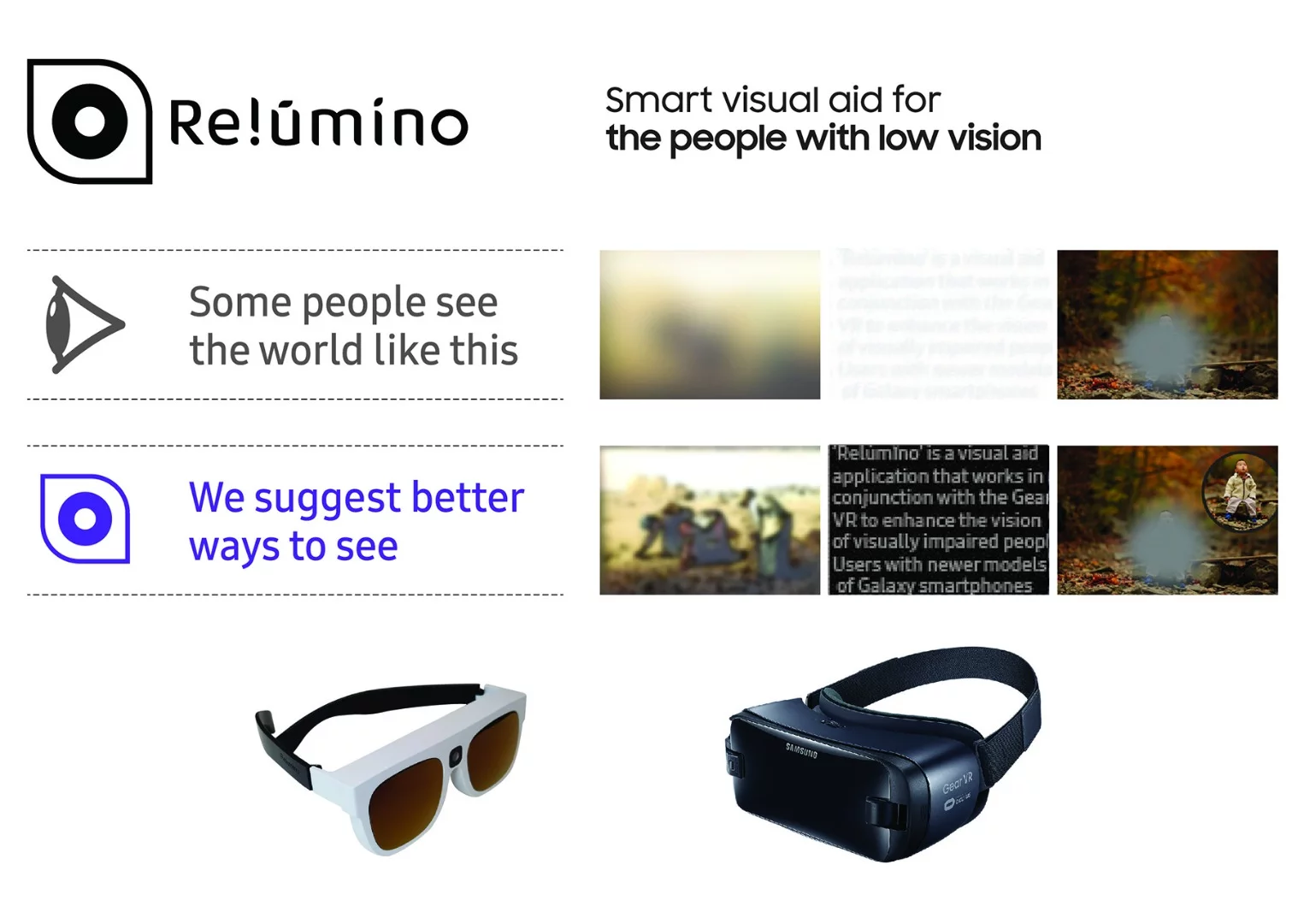 The app's software uses a variety of image processing methods to improve vision