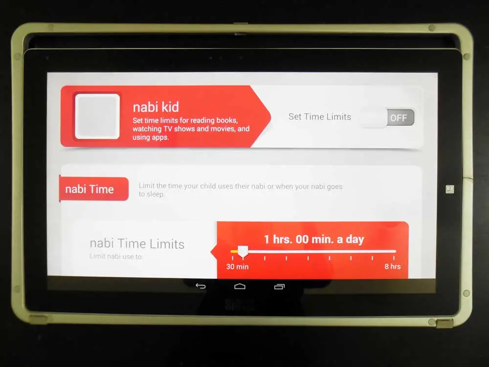 Setting time limits for tablet usage (Photo: Lakshmi Sandhana/Gizmag.com)