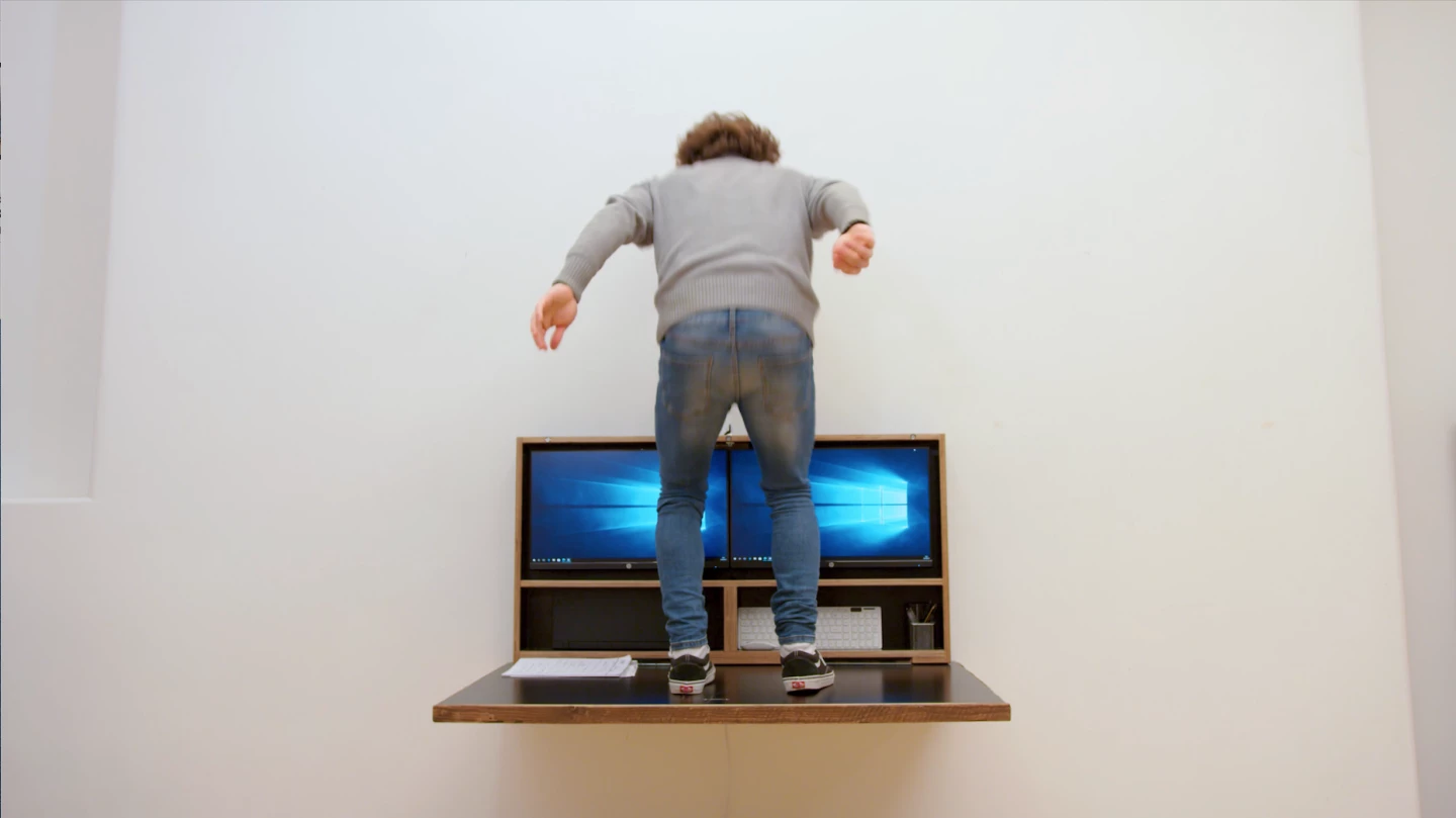 The DropTop desk is built to take some weight
