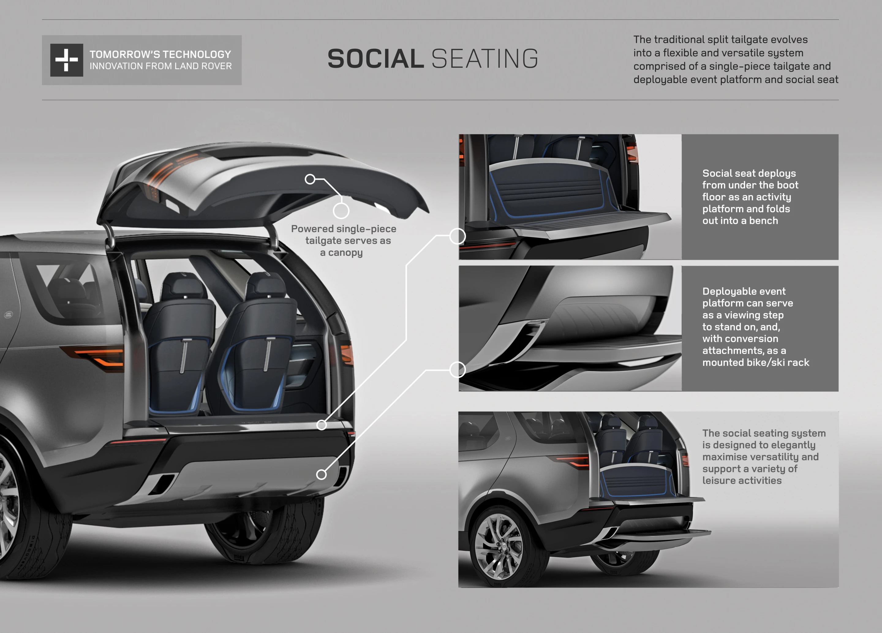 The Land Rover Discovery Vision concept Social Seating