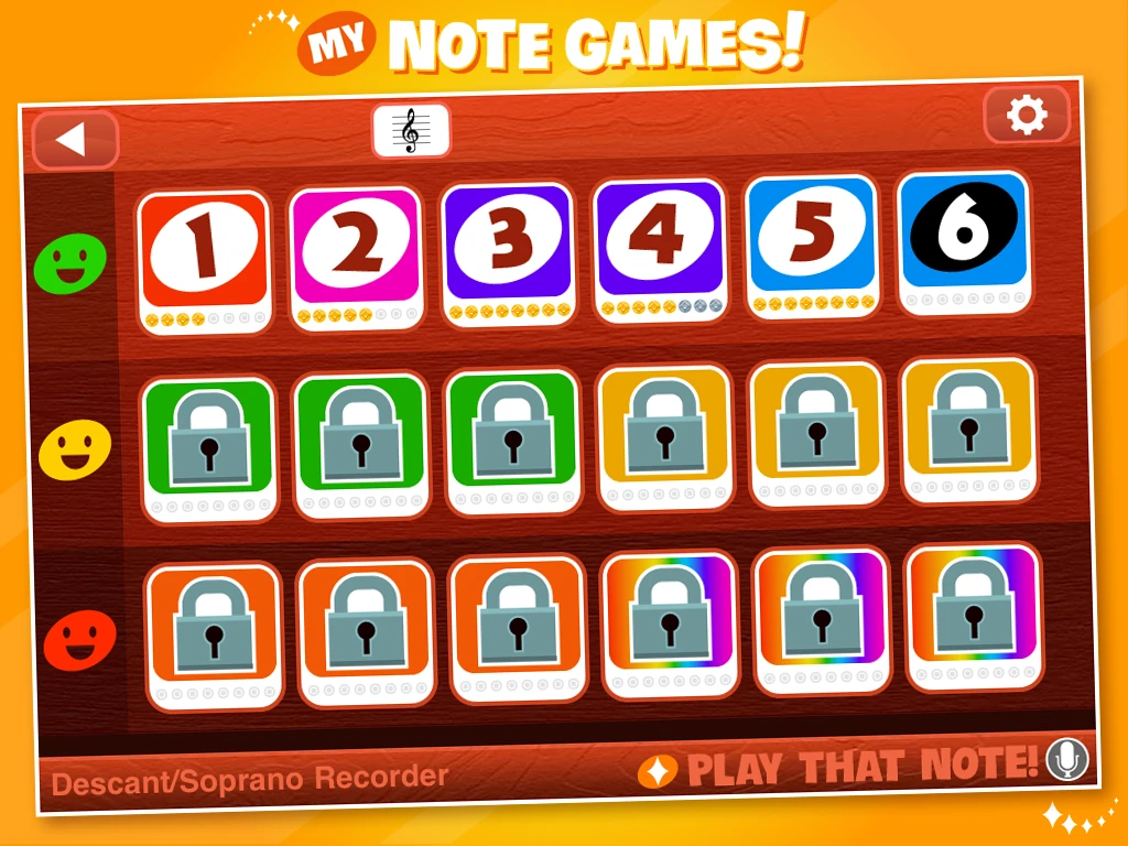Some game levels have to be successfully completed before the next is unlocked