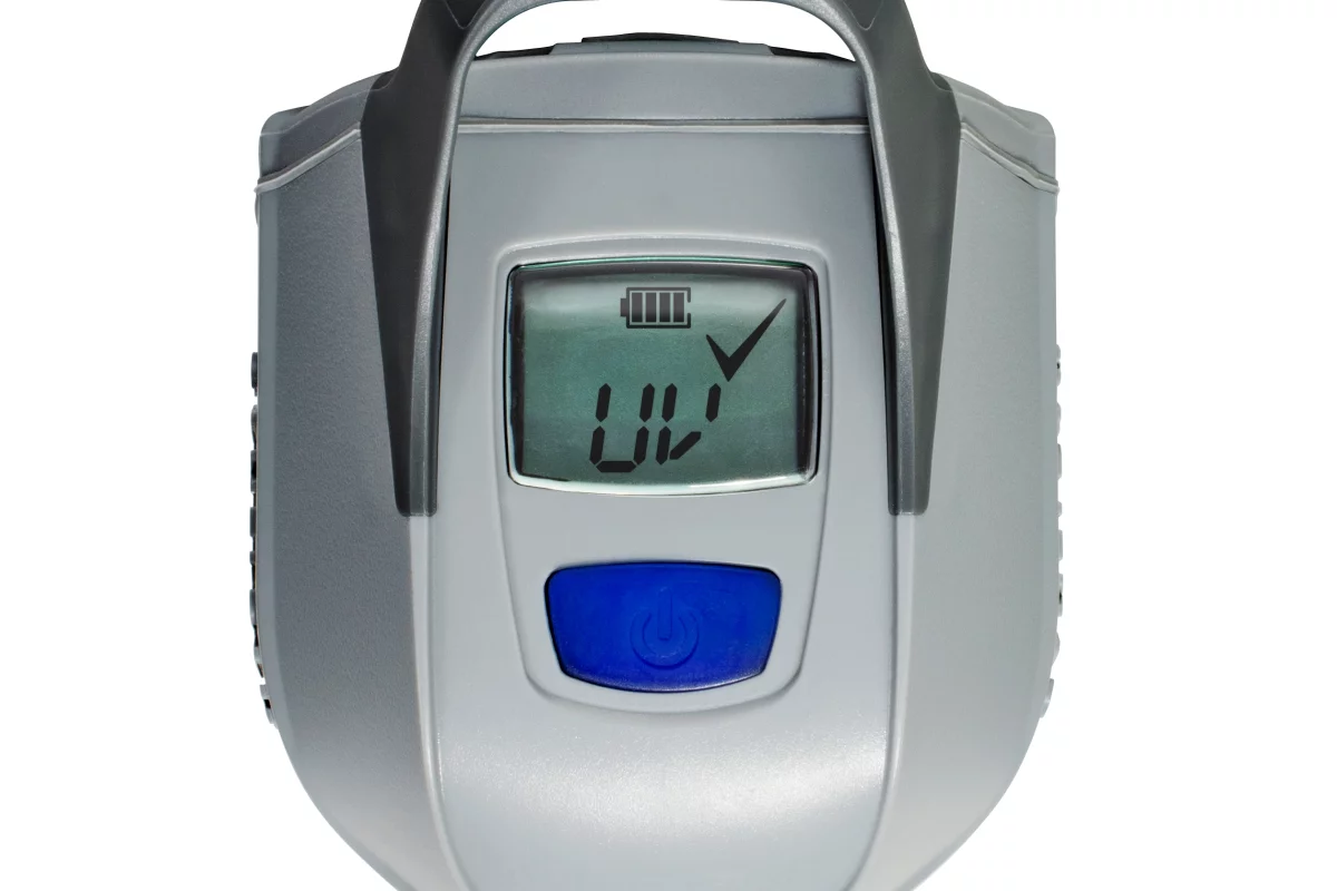 The LCD screen lets you know when purification is done