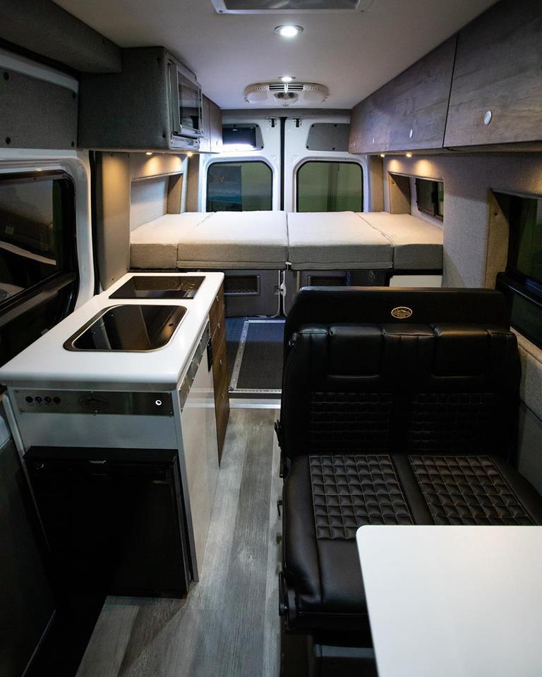 Inside the Storyteller Mode 4x4 camper van
