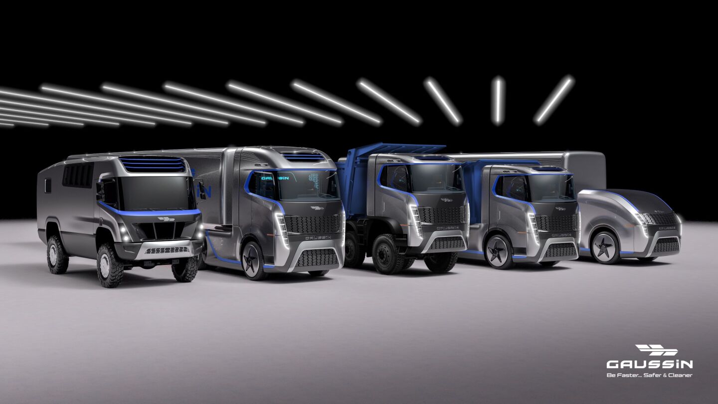 Italy's Pininfarina has taken on the design task for Gaussin's first five vehicles: the race truck, a road tractor, a construction-targeted heavy vehicle, a distribution truck and an autonomous truck