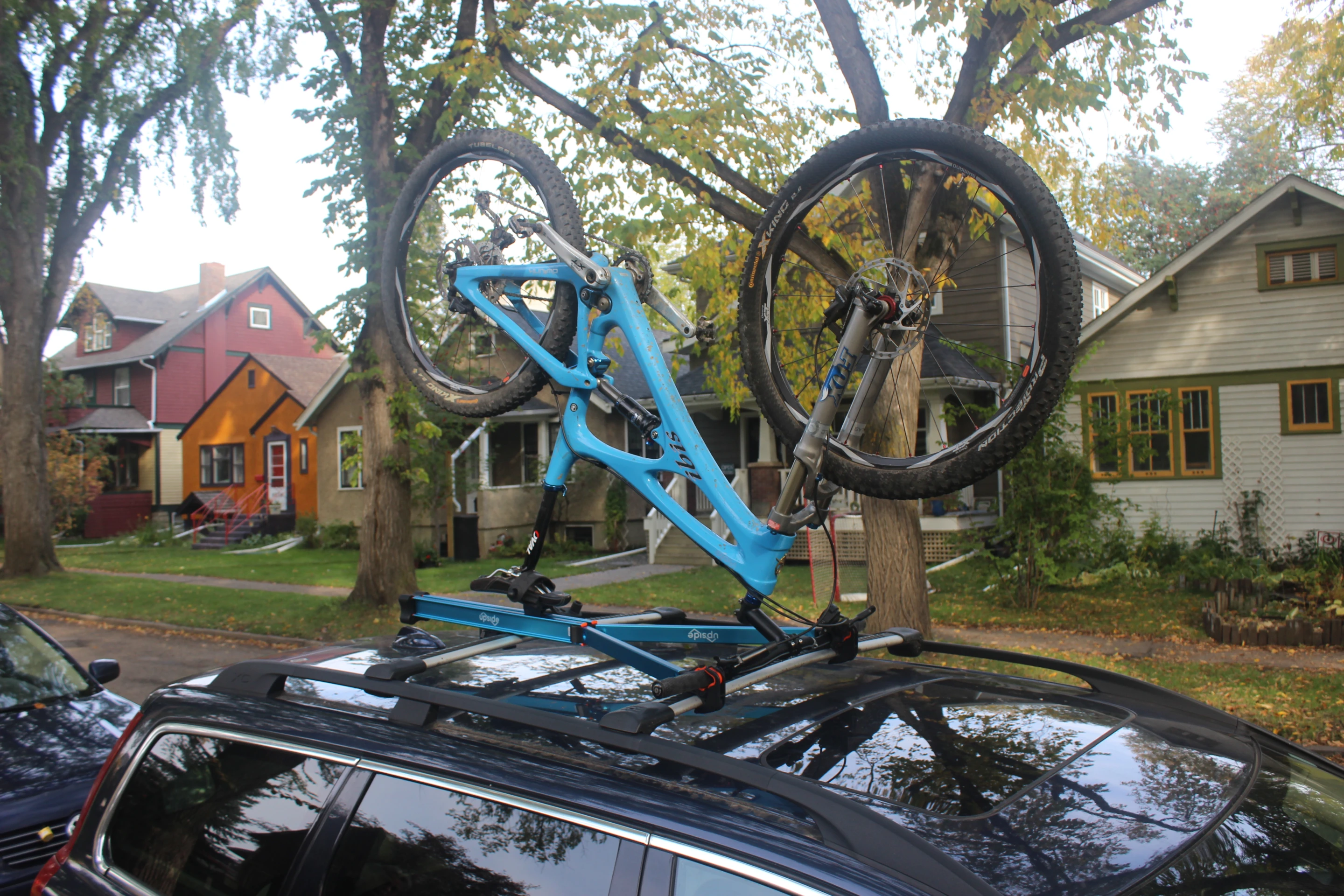 The Upside Rack works with almost all types of bikes