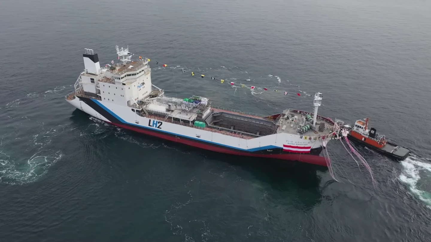 The Suiso Frontier will carry up to 1,250 cubic meters of compressed, supercooled liquid hydrogen
