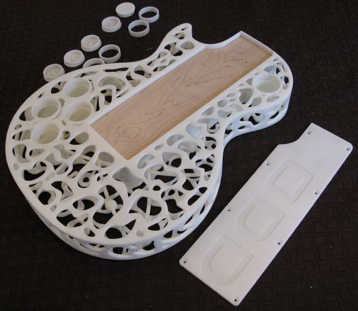 An ODD Spider Les Paul ready for assembly