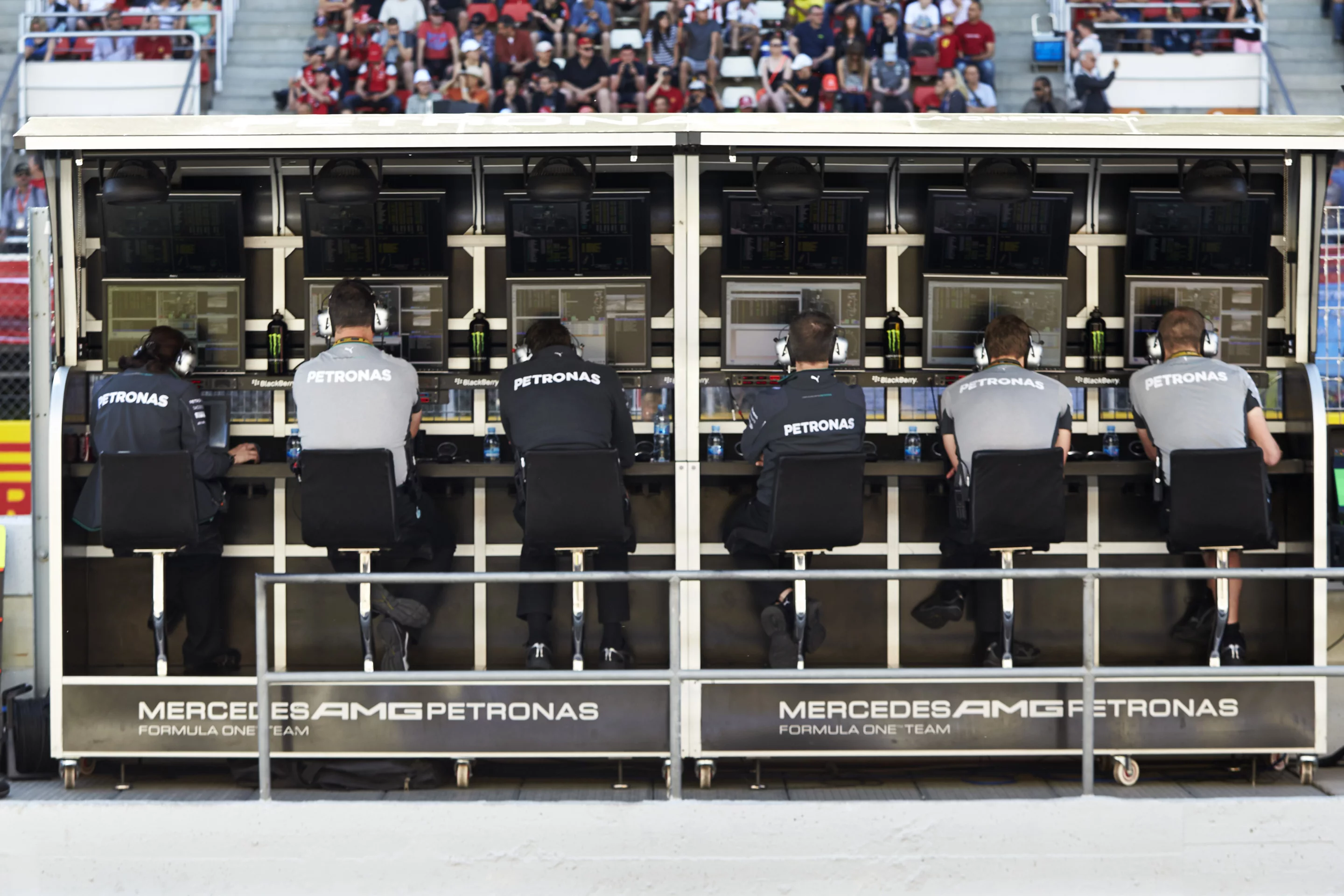The Mercedes-Benz AMG Petronas Formula One Team in action