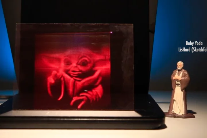 The LitiHolo Desktop 3D Hologram printer does exactly what it says in the name