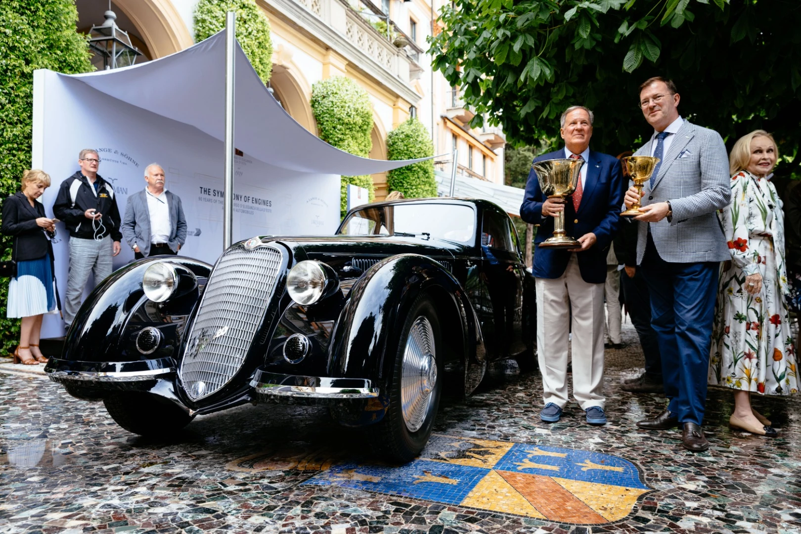 "I have won a lot of prizes with my automobiles, but this vehicle really fulfils all my desires. The Best of Show here at Villa d'Este is like receiving a knighthood," said David Sydorick at the award ceremony