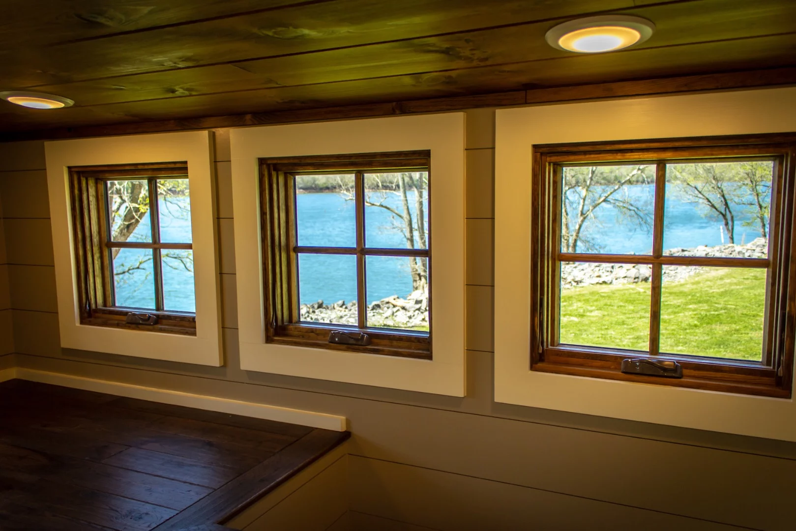 The Cedar House features two bedrooms