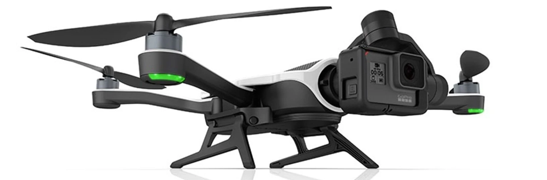 The Karma can be loaded up with a GoPro Hero 4, Hero 5 Black or the forthcoming Hero 5 Session