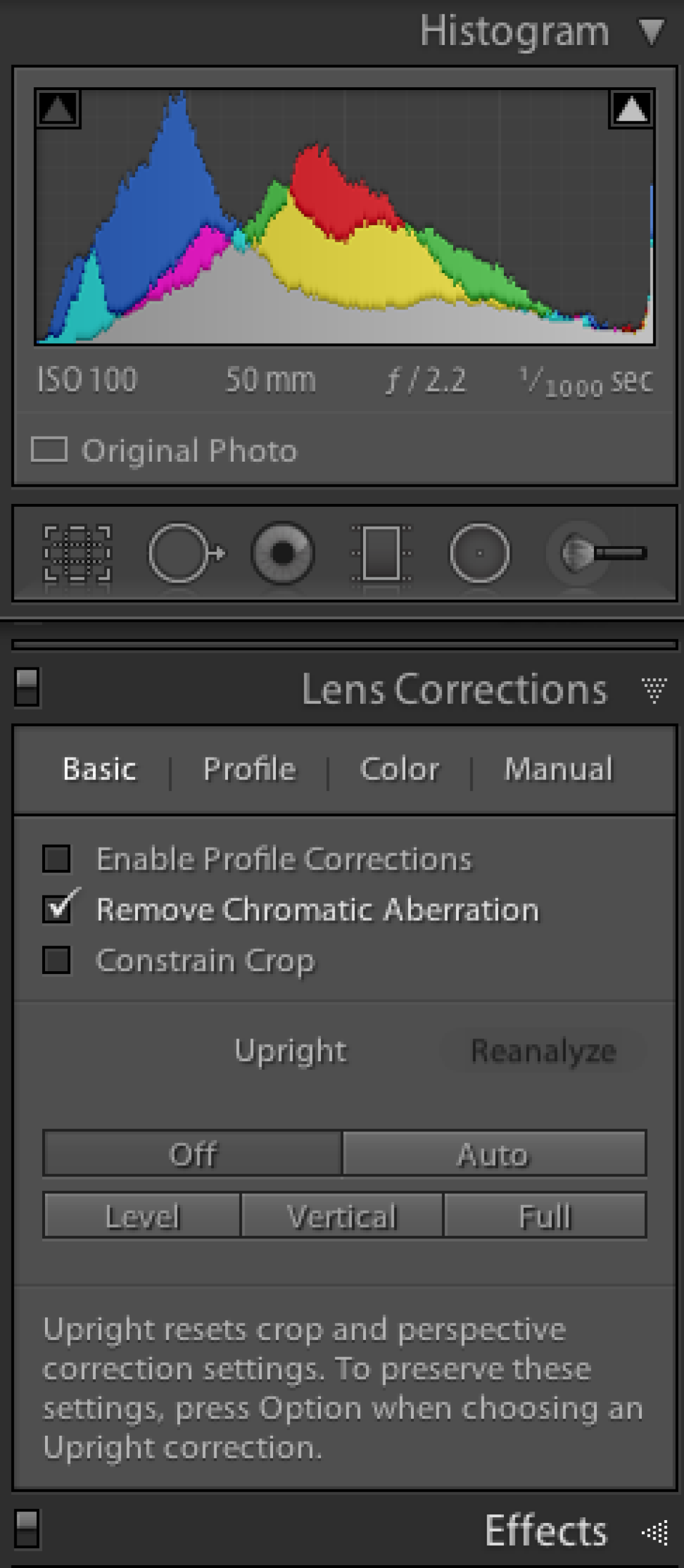 How to remove chromatic aberration (color fringing) in Adobe Lightroom