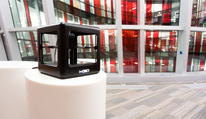 The Micro is a cube only 7 inches per side, weighing in at 2.2 lbs (Photo: M3D)