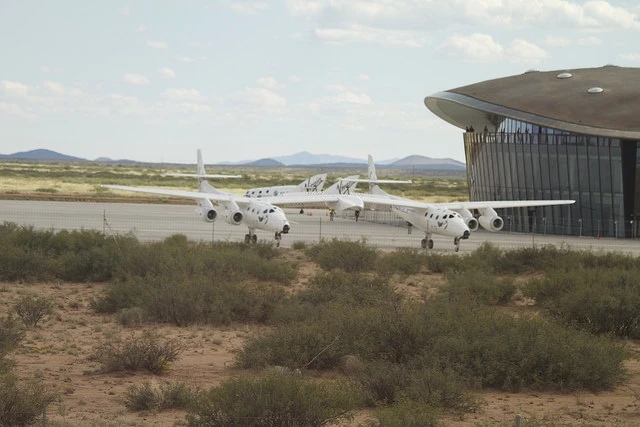 Virgin Galactic craft at the Spaceport (Photo: Spaceport America)