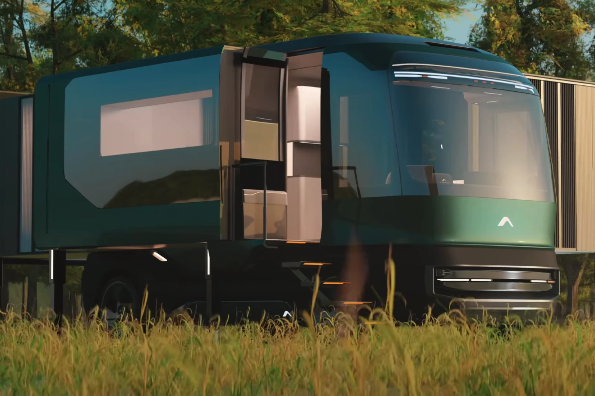 High-drama expandable RV turns off-grid camping into five-star travel