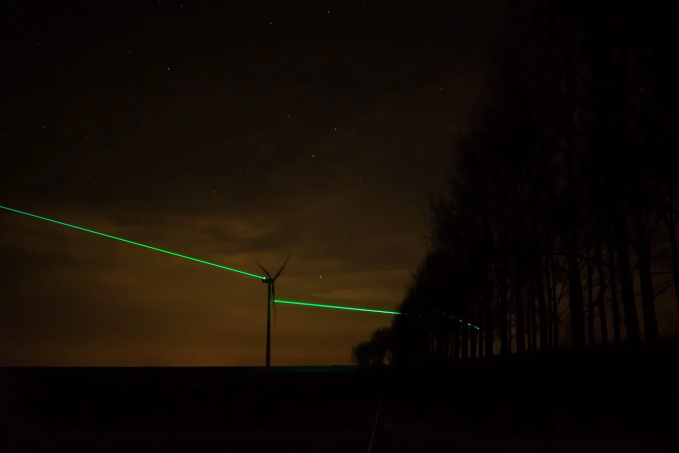 The turbine blades rotate at up to 280 km/h (174 mph)