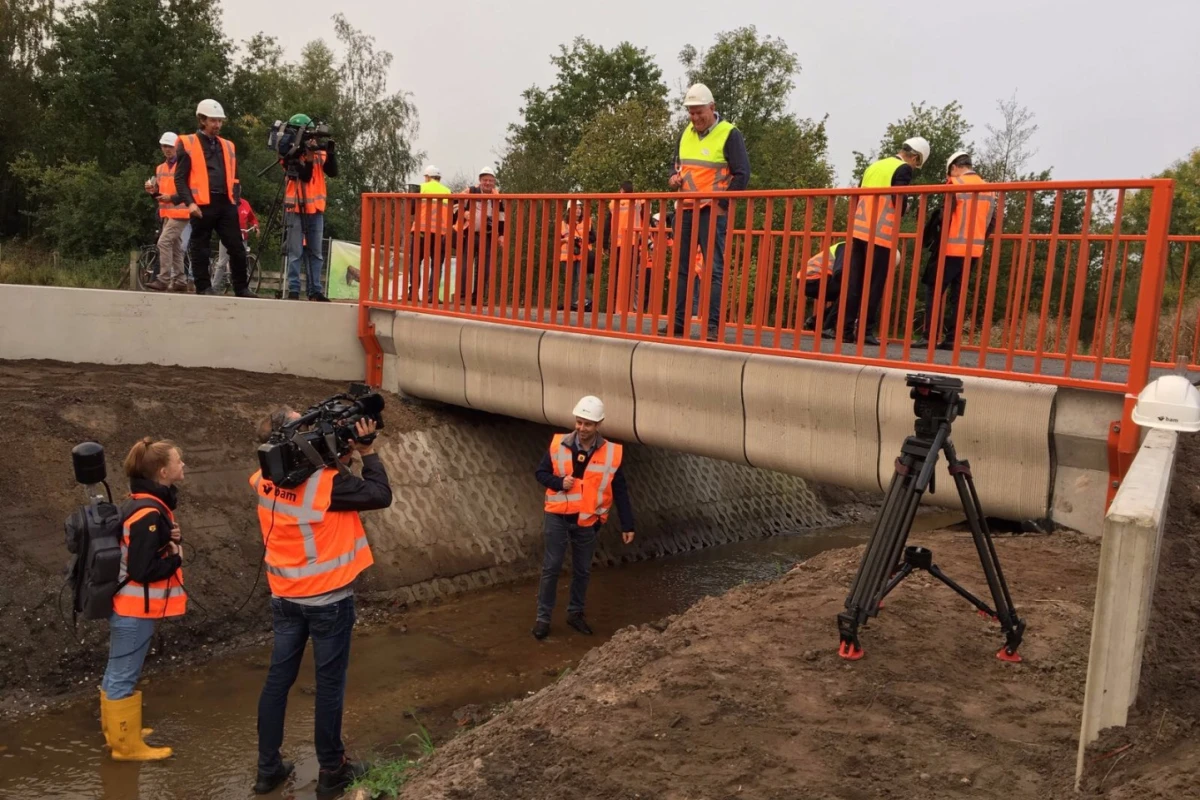 A new 3D printed bridge has just opened up in the Netherlands