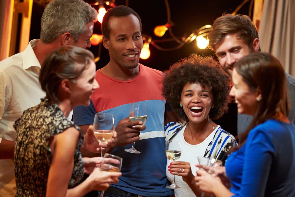 Social drinking produces a euphoria that's not seen with drinking alone