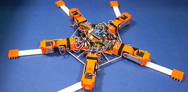 The bioinspired robot, known as Pentabot II