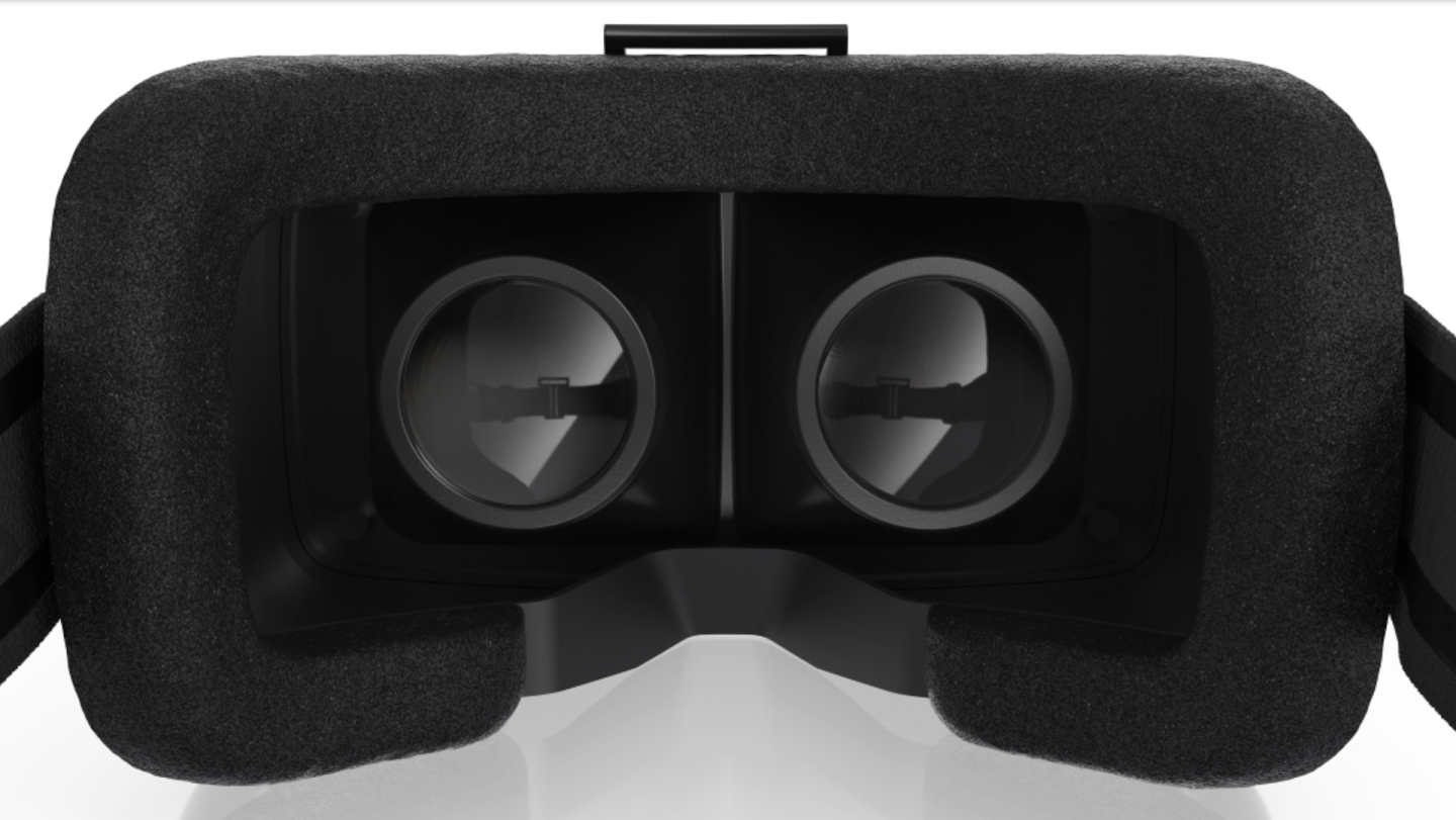 The headset is powered by Android or iOS smartphones
