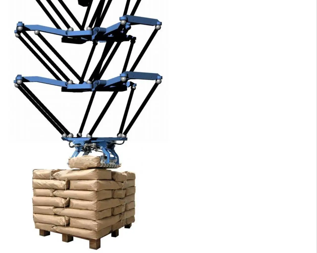 Multi-delta designs can also be made strong enough to load material on pallets (Image: Aad van der Geest)