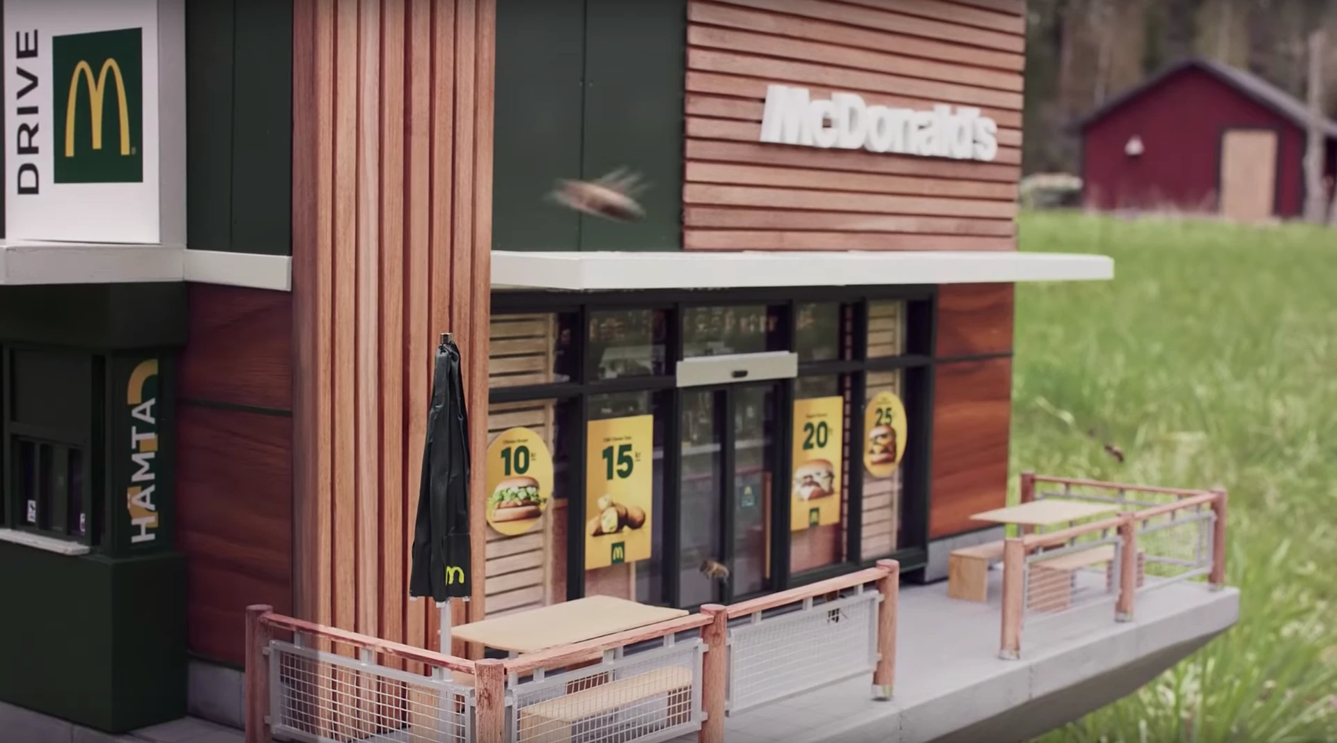 McDonald's in Sweden has created what it calls "the world's smallest McDonald's"